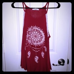 Cute boho mandala dream catcher summer tank top